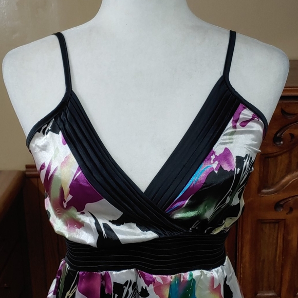 Dooney & Bourke Vintage Surplice Bust Cocktail Dress No Size Tag - Picture 2 of 13